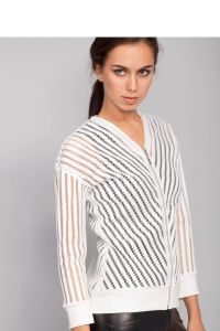 Bluzka  z dekoltem w kształcie litery V MM2037 White
