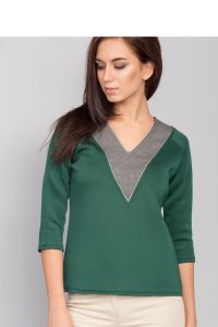 Sweter o prostym kroju MM2038 Green