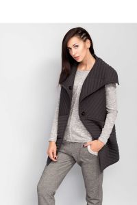 Kamizelka z dużym kołnierzem MM3021 Grey