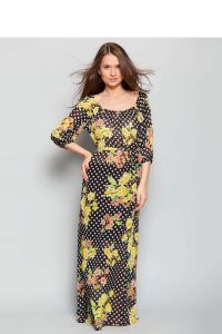 Piękna, stylowa sukienka MM1045 Yellow