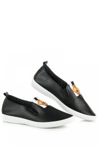 CZARNE TRAMPKI DAMSKIE Czarny CNB1803NO
