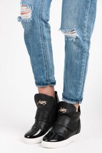 SNEAKERSY NA RZEP Czarny CNB5322B