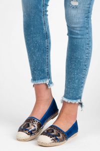 ZAMSZOWE ESPADRYLE Z CEKINAMI Niebieski CNB988-13BL