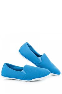 NIEBIESKIE TEKSTYLNE TRAMPKI Niebieski CNBAH17-7979BL
