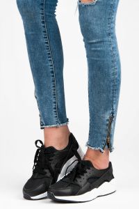 CZARNE BUTY SPORTOWE Czarny CNBB790-1B