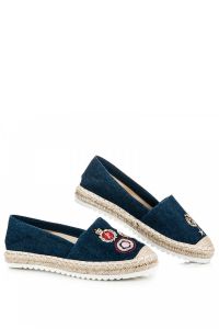 JEANSOWE ESPADRYLE Z NASZYWKAMI Niebieski CNBCV-355D.BL