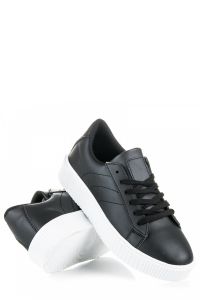 CZARNE TENIS?WKI Z EKO SK?RY Czarny CNBF359B