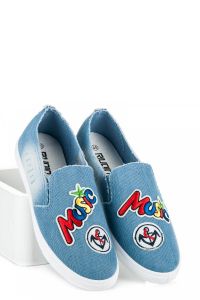 SLIPONY Z NASZYWKAMI Niebieski CNBFC-V203BL