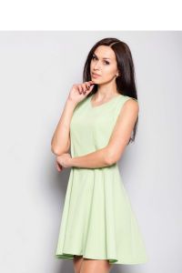 Sukienka dopasowana do sylwetki MM1028 Sałatowy