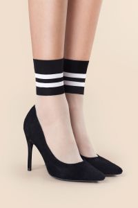 Skarpetki wzorzyste Model Edgy 20 den Linen