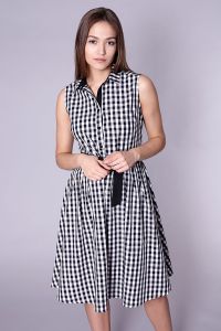 Sukienka Model Taxala 8450 Black/White