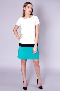 Sukienka Model Aurora 5141 White/Green