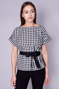 Bluzka Model Taxala 8465 Black/White