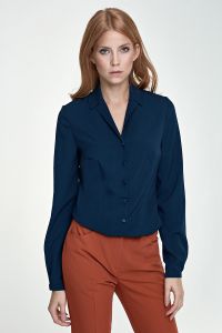 Bluzka z kołnierzykiem B73 Navy