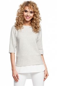 Bluzka Model MOE290 Popiel