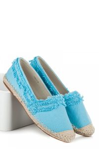 NIEBIESKIE ESPADRYLE Z FR?DZELKAMI CNB7154-11BL Niebieski
