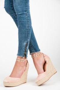 ESPADRYLE Z ?WIEKAMI Różowy