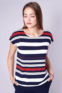Bluzka Model Mapani Oversize 8542 Navy