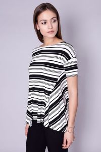 Bluzka Model Colina 8536 Black/White